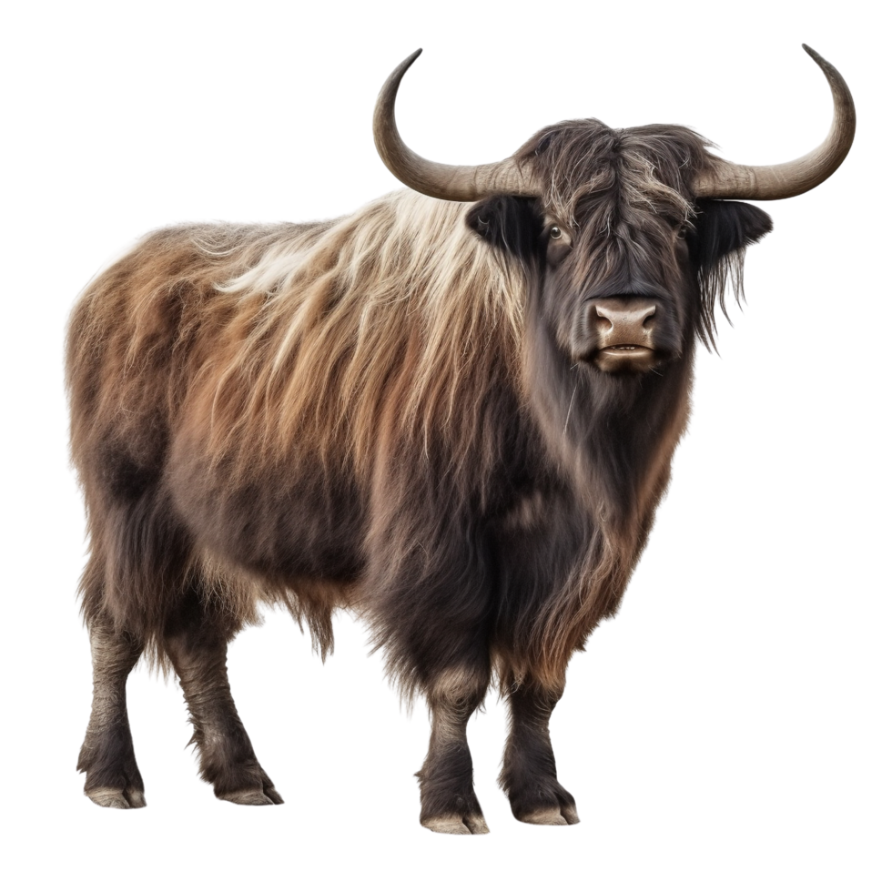 AI generated Yak clip art png