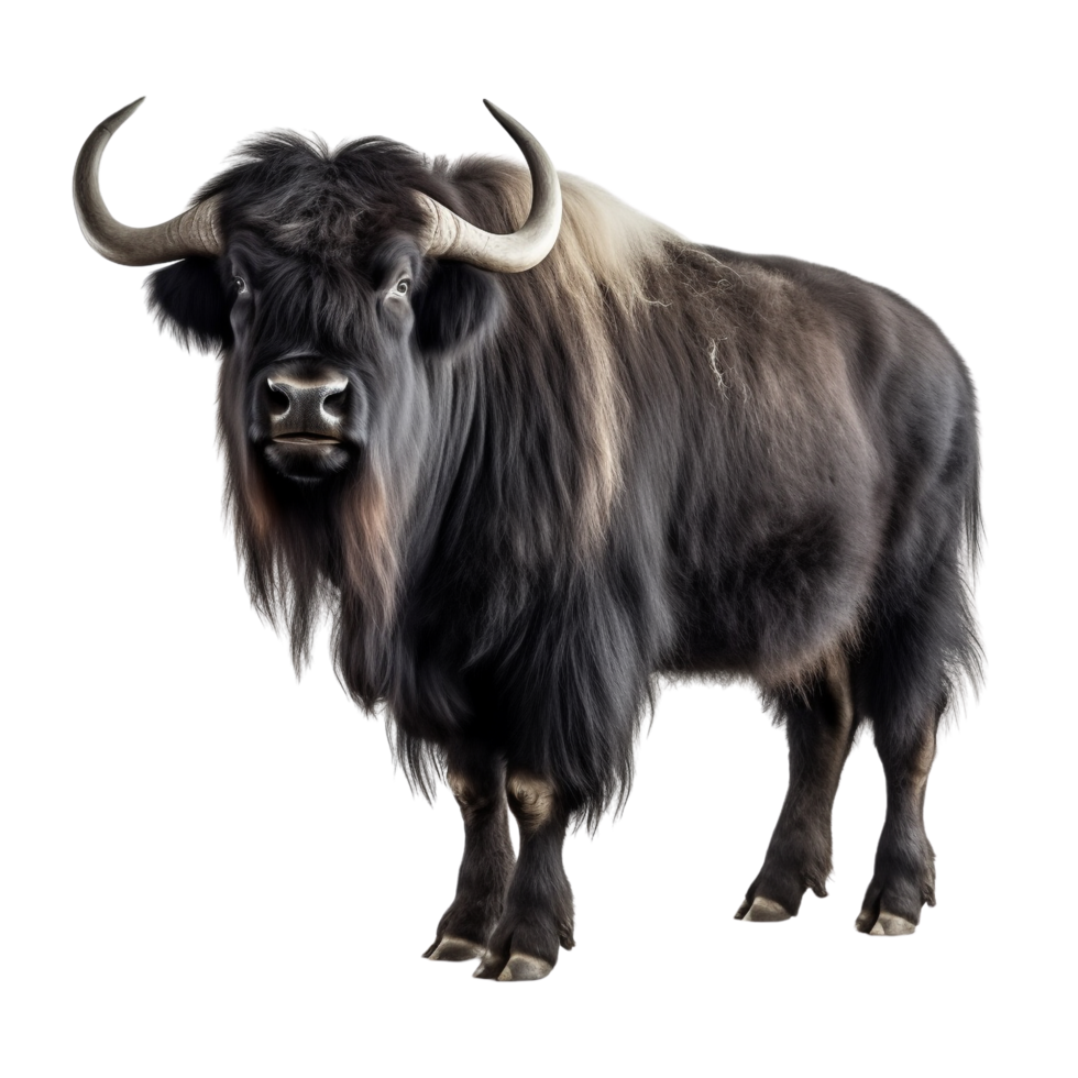 AI generated Yak clip art png
