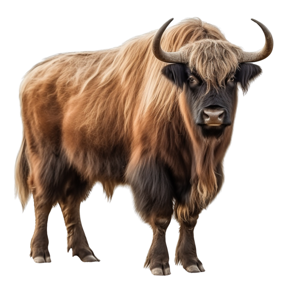AI generated Yak clip art png