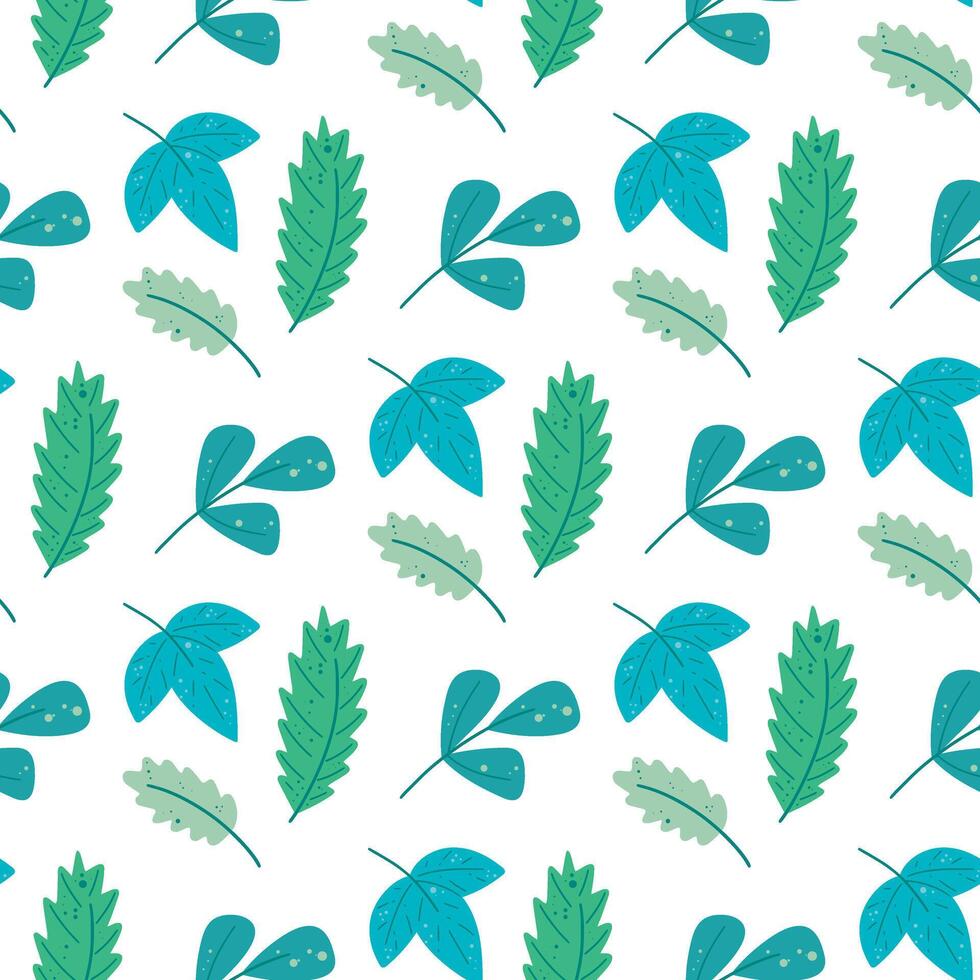 Spring summer foliage background vector graphic