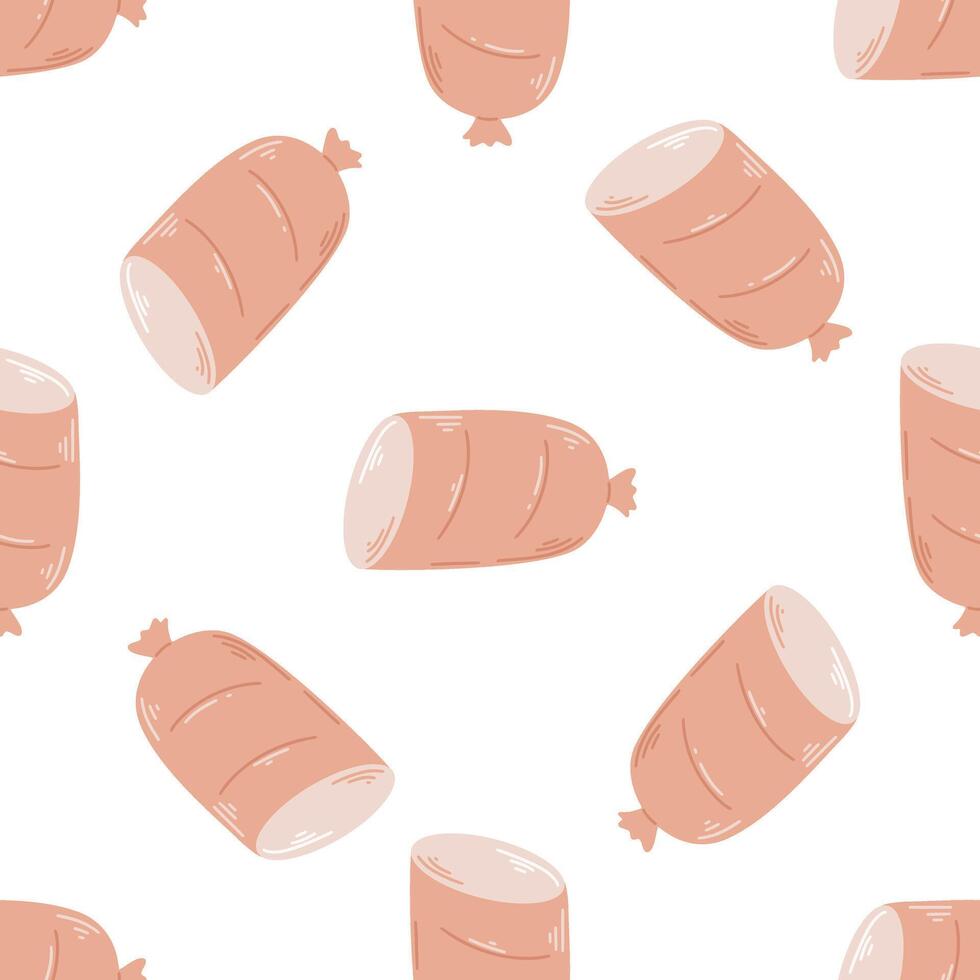 Ham seamless random pattern vector illustration