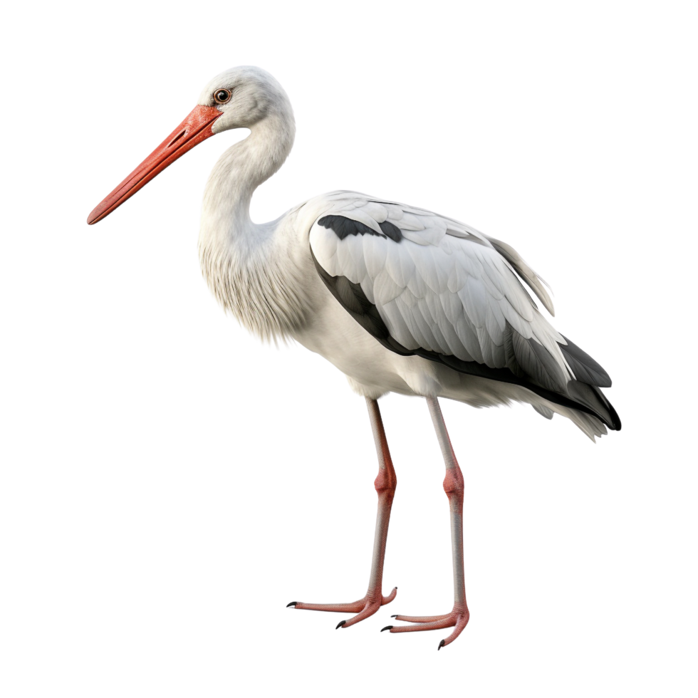 AI generated Stork clip art png