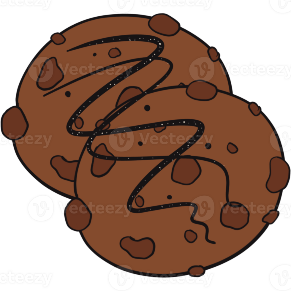 The illustration of a cookie png