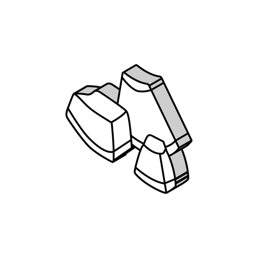 cut yellow ripe melon isometric icon vector illustration