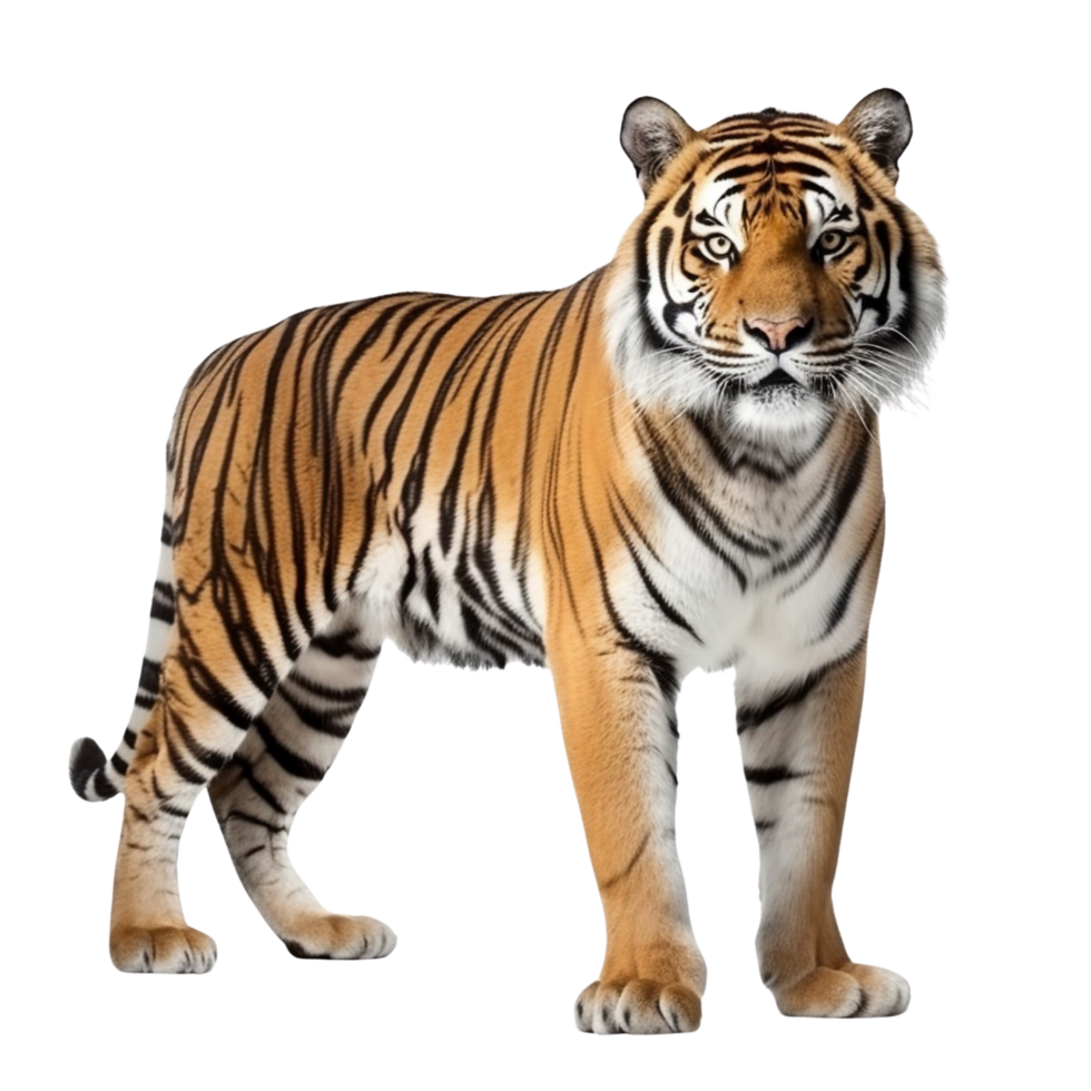 ai gerado tigre grampo arte png