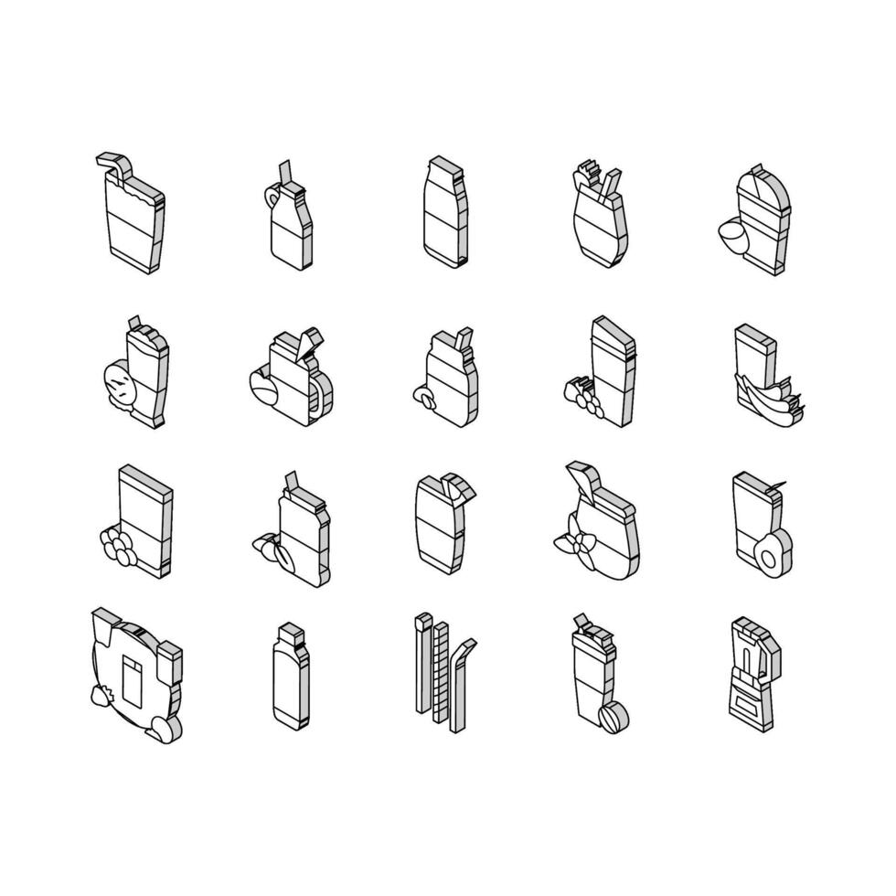 smoothie fruit juice food shake isometric icons set vector