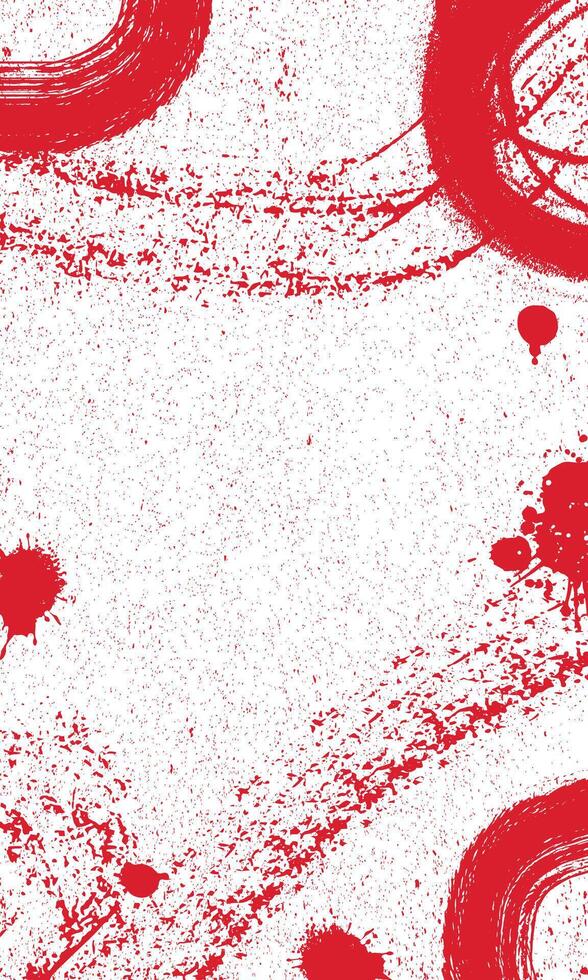 Grunge style red brush stroke background. Blood splash, red ink splash vector