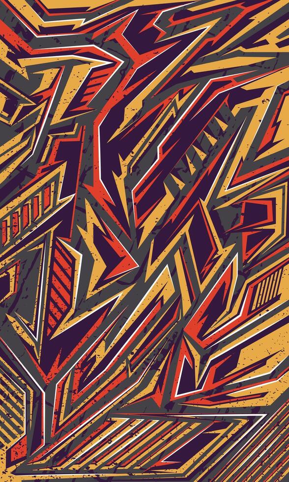 Racing abstract stripes textured background. Sports jersey design template vector