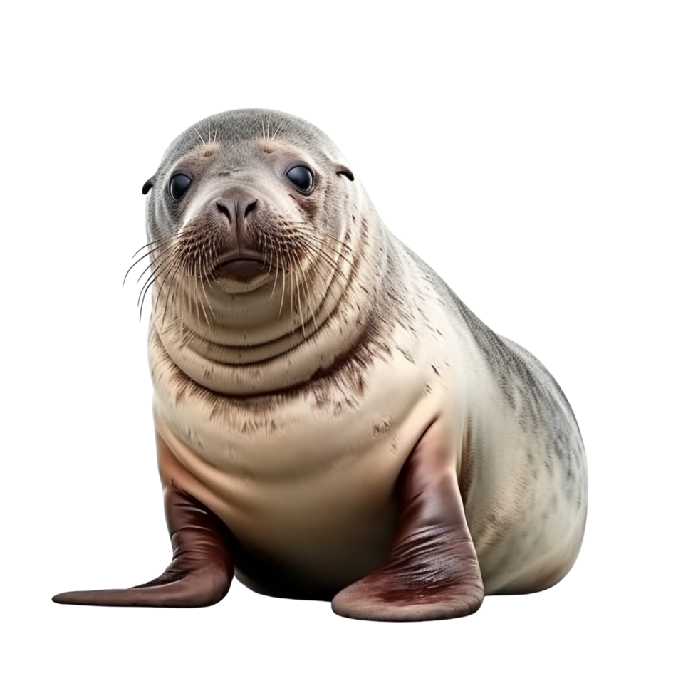 ai gerado foca grampo arte png