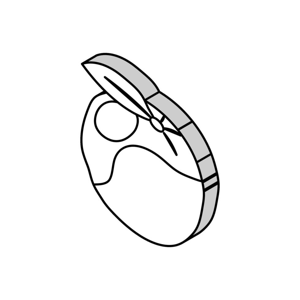 orange leaf isometric icon vector illustration