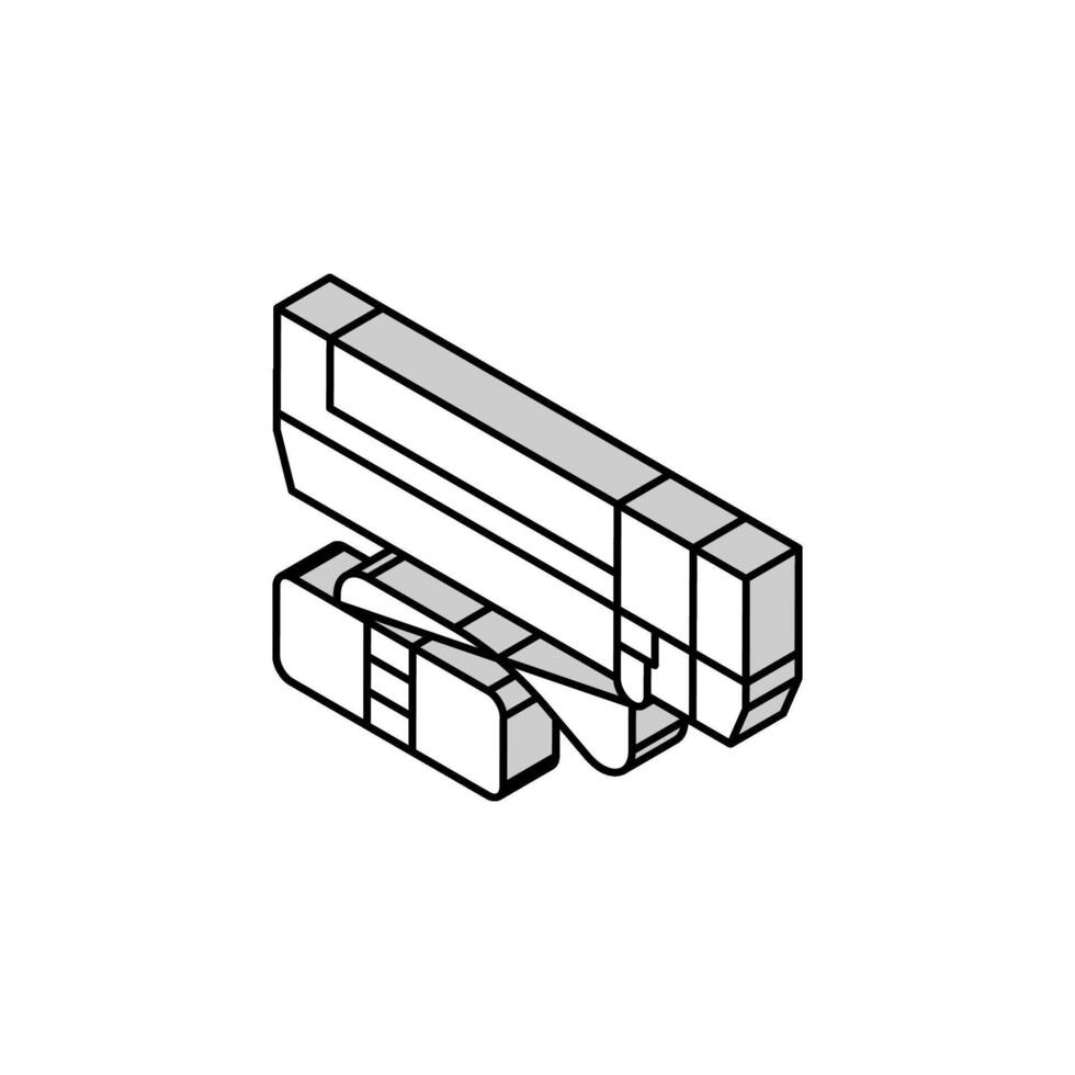 video game console isometric icon vector illustration