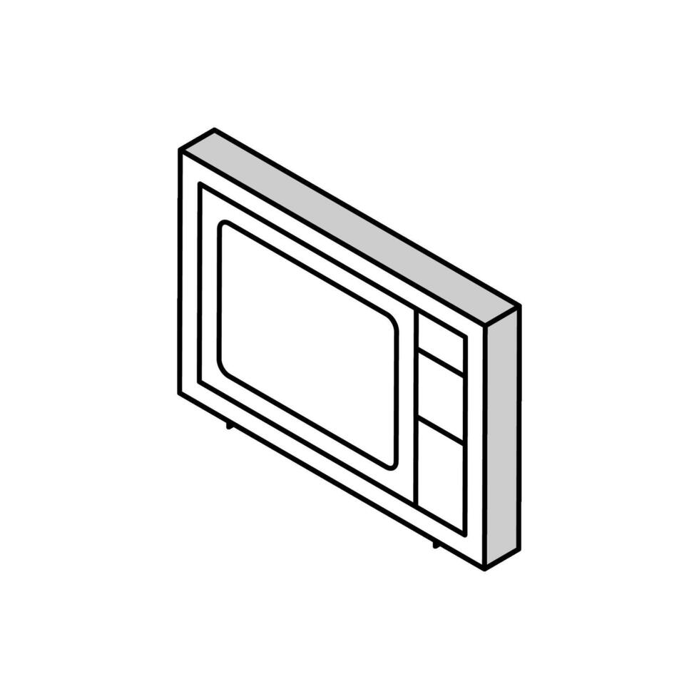 televisión tecnología isométrica icono vector ilustración