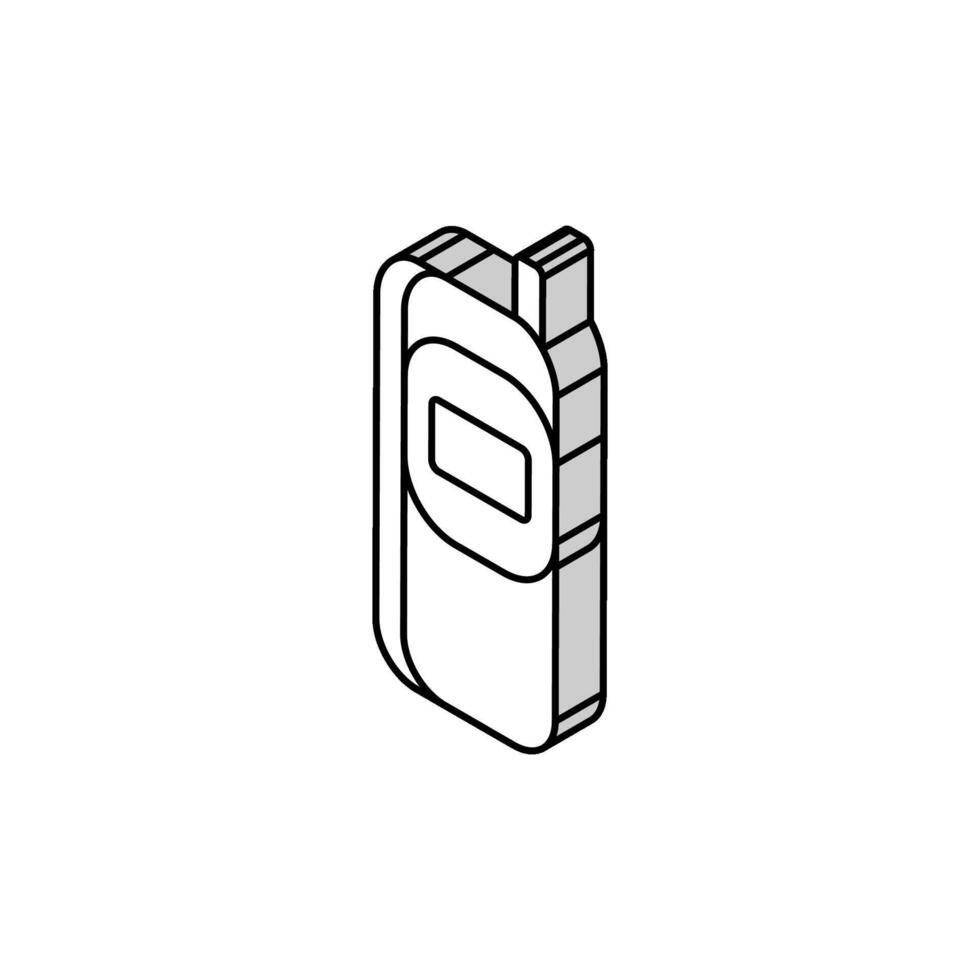 mobile phone technology isometric icon vector illustration