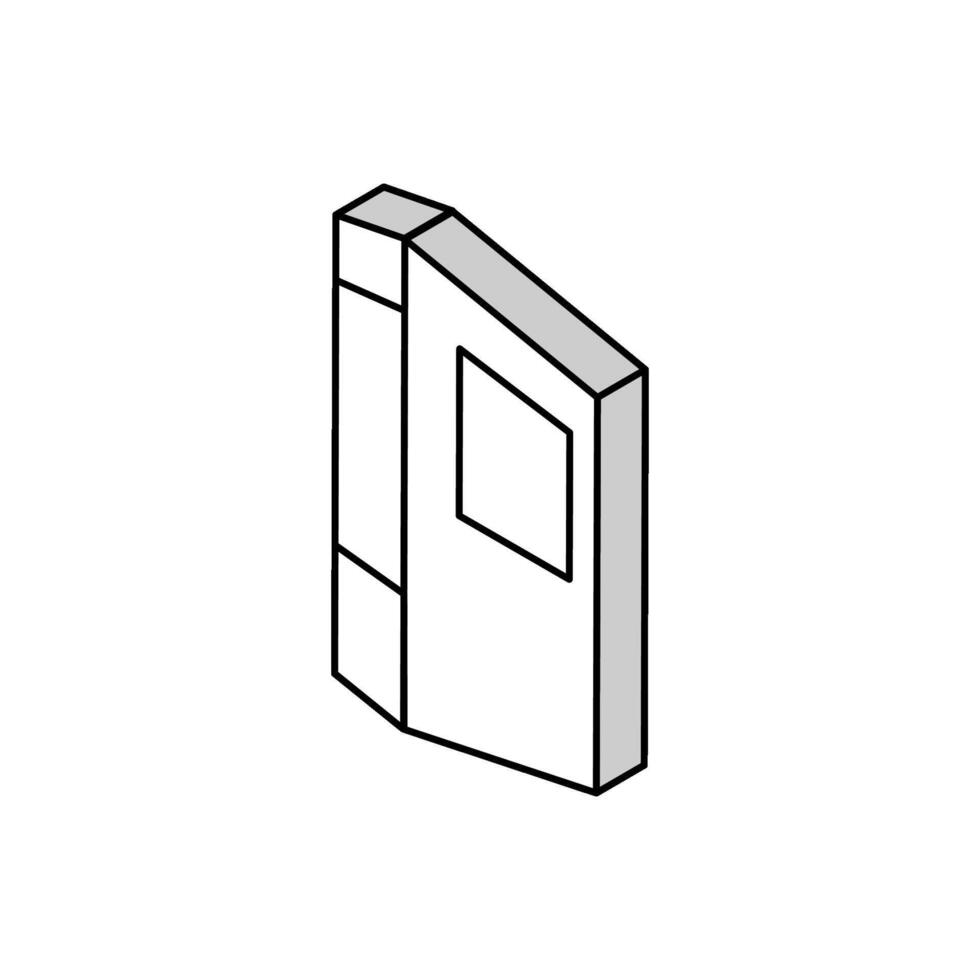 office folder isometric icon vector illustration
