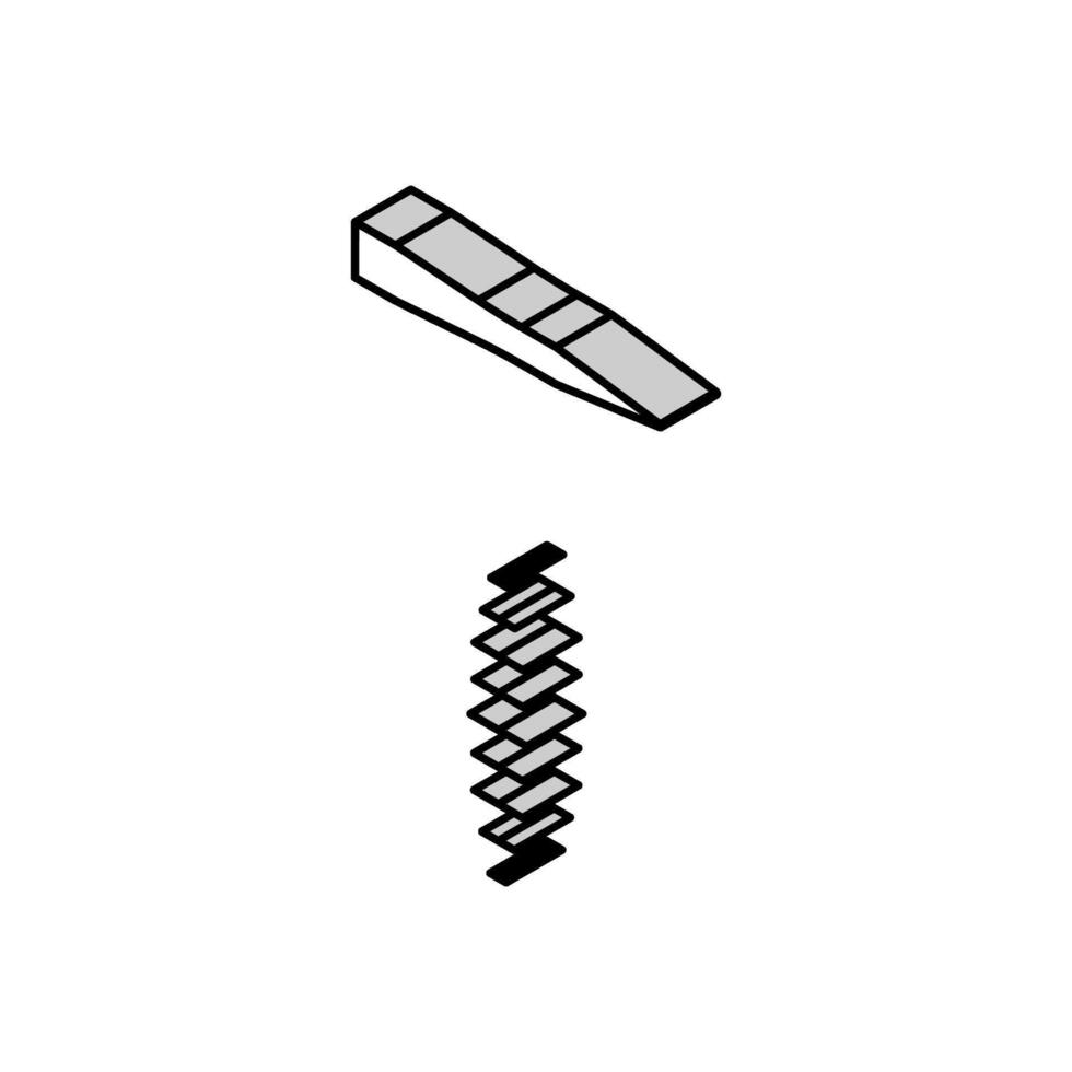 welders hammer tool isometric icon vector illustration