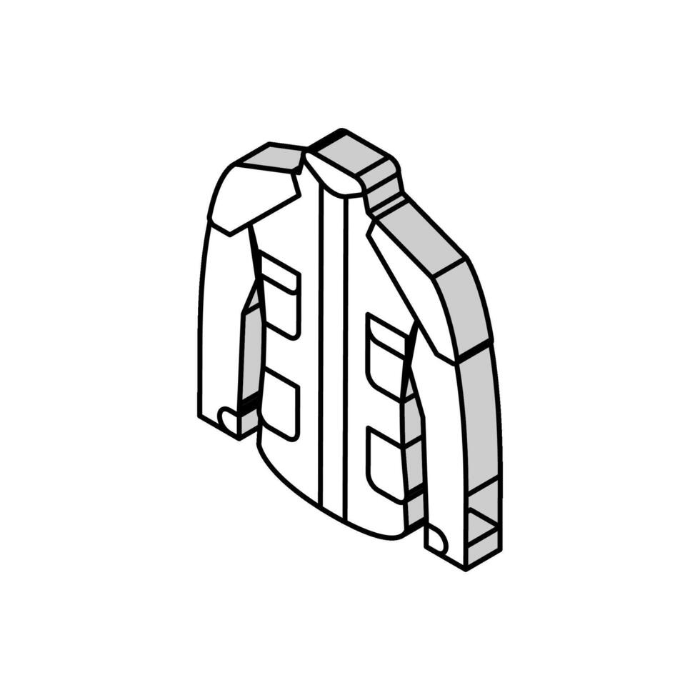 ropa impermeable motocicleta isométrica icono vector ilustración