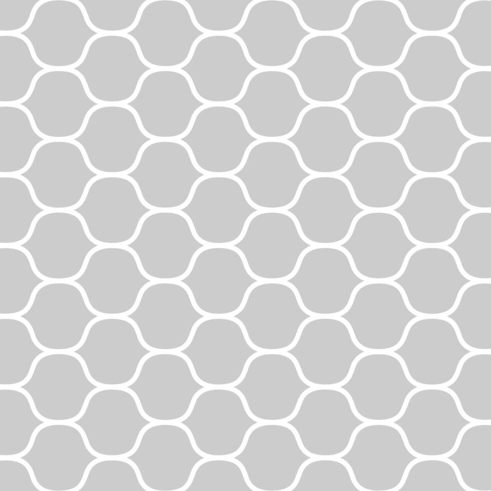 Seamless pattern classic retro fashion white line waves on gray. vector