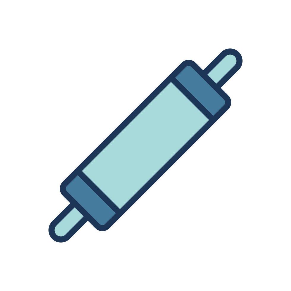 rolling pin icon symbol vector template collection