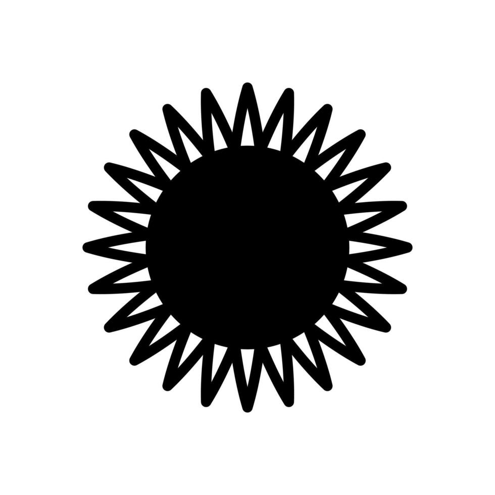 sunflower icon symbol vector template collection