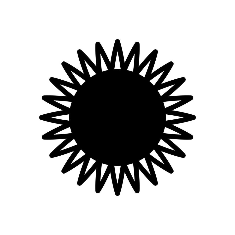 sunflower icon symbol vector template collection