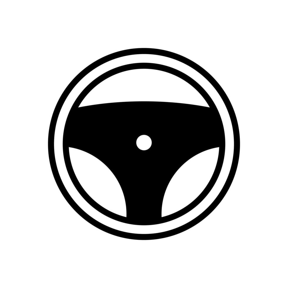 steering wheel icon symbol vector template collection