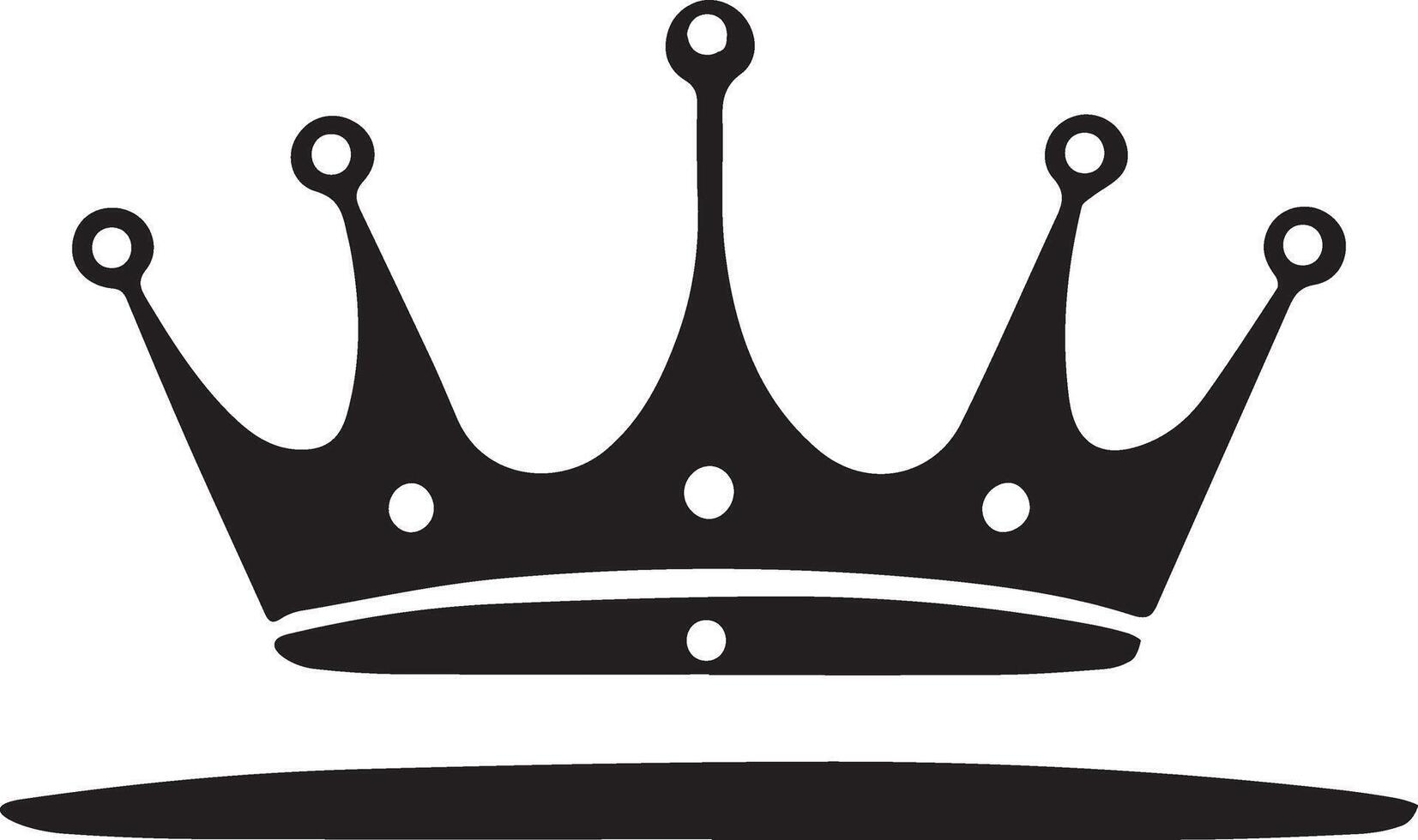 Crown vector icon design isolated on white background king or queen symbol for your web site design