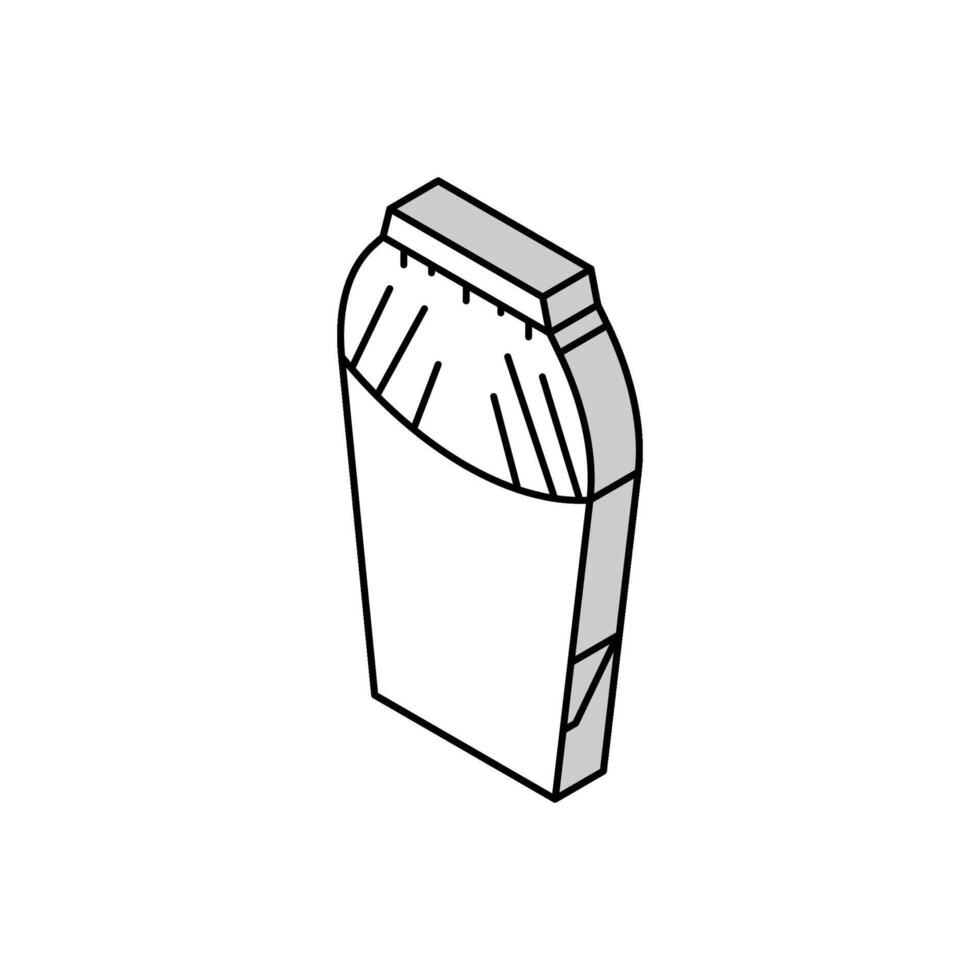 cowl skirt isometric icon vector illustration