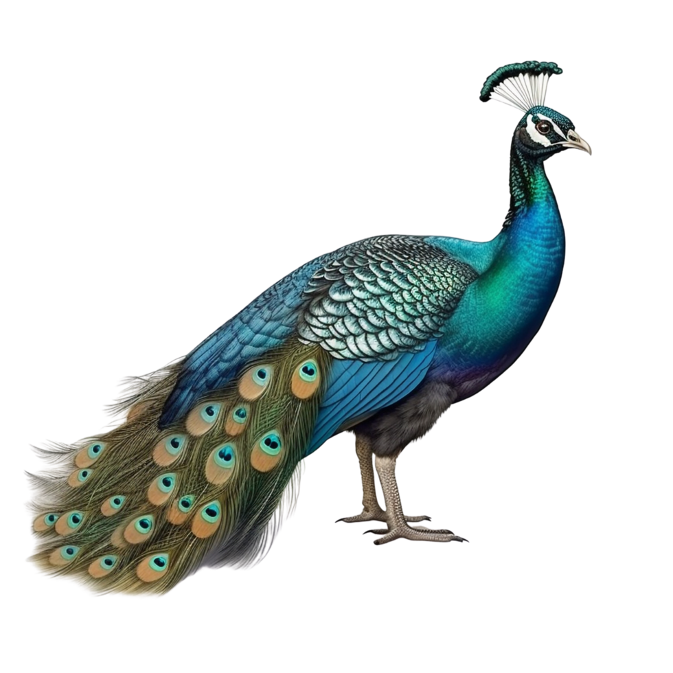 AI generated Peacook clip art png