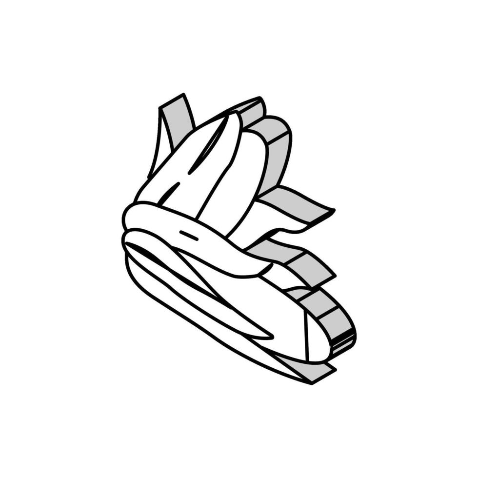 cob corn leaf isometric icon vector illustration