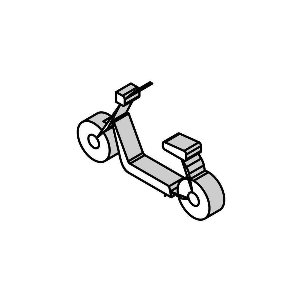 flotar carro isométrica icono vector ilustración