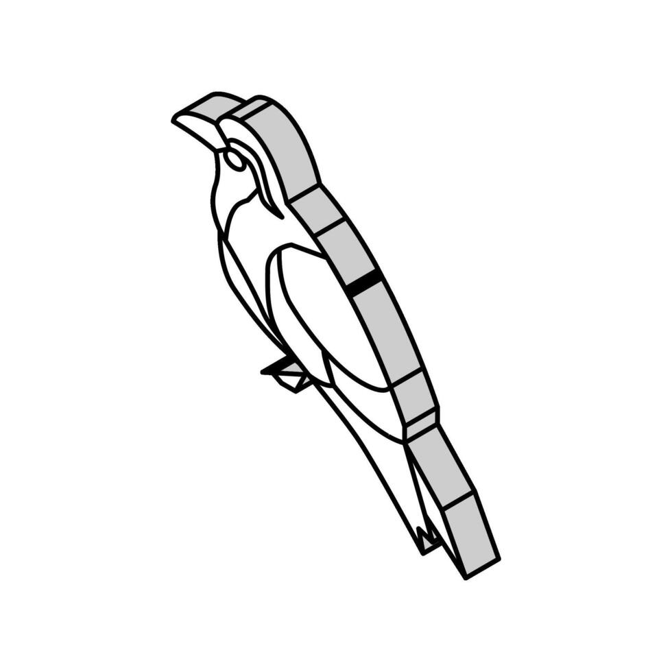 inca golondrina de mar pájaro exótico isométrica icono vector ilustración
