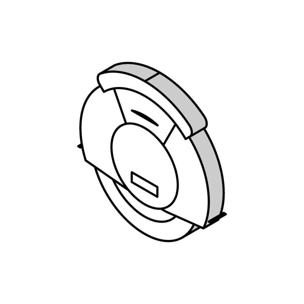 electrical monowheel isometric icon vector illustration