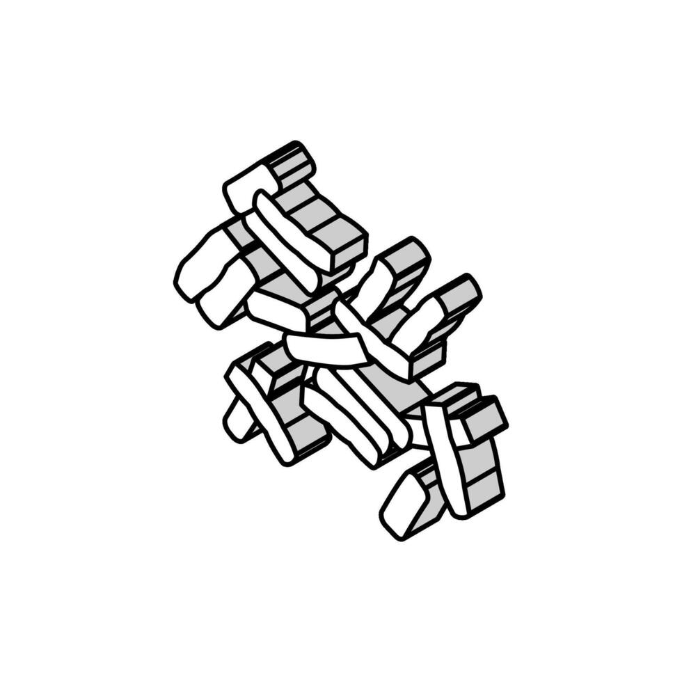 peas pod seed grain isometric icon vector illustration