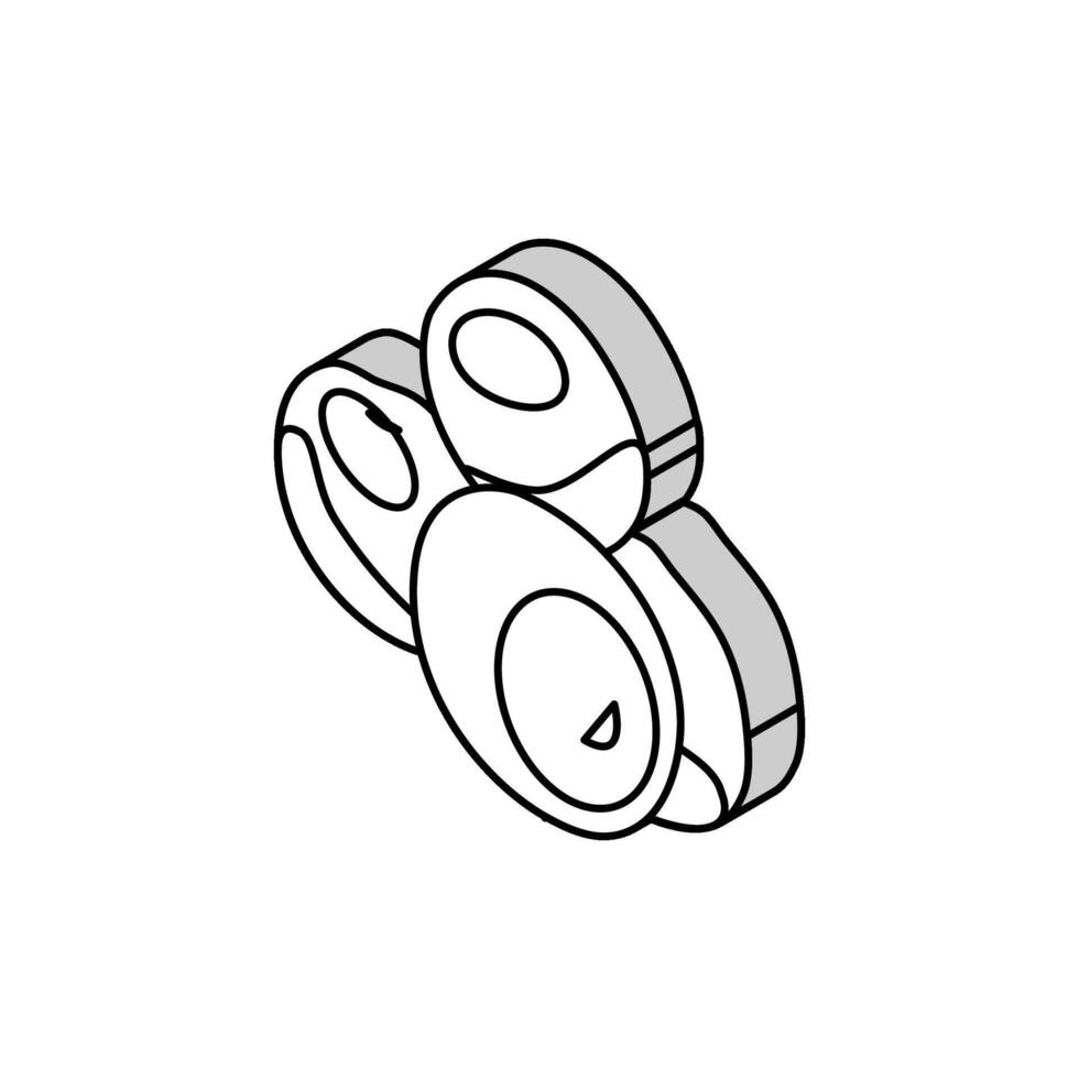 bunch tangerine isometric icon vector illustration