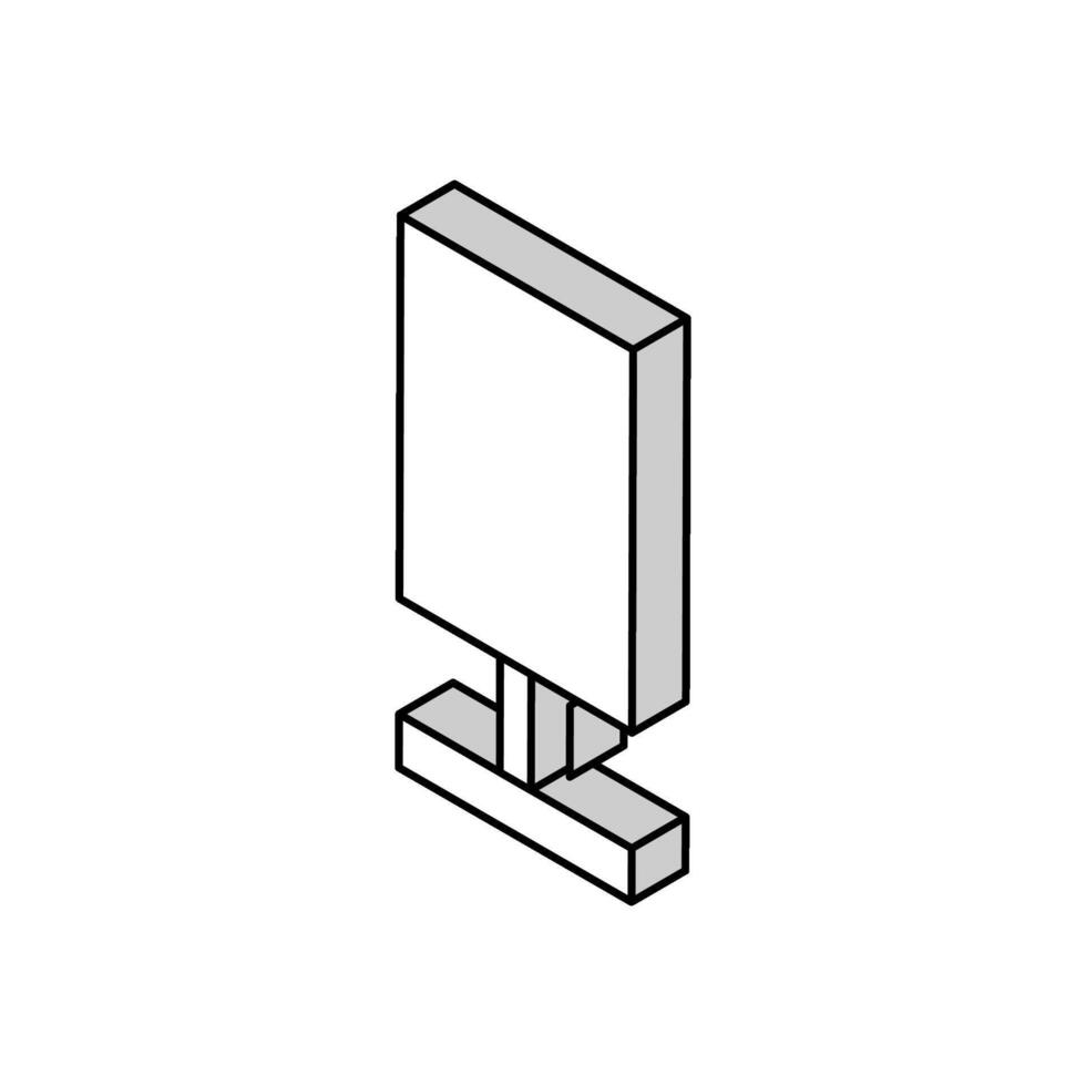 night table lamp isometric icon vector illustration