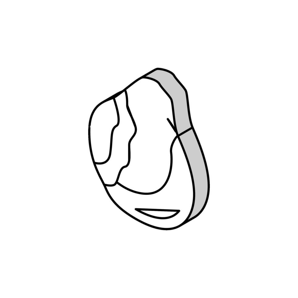 pear rotten food isometric icon vector illustration