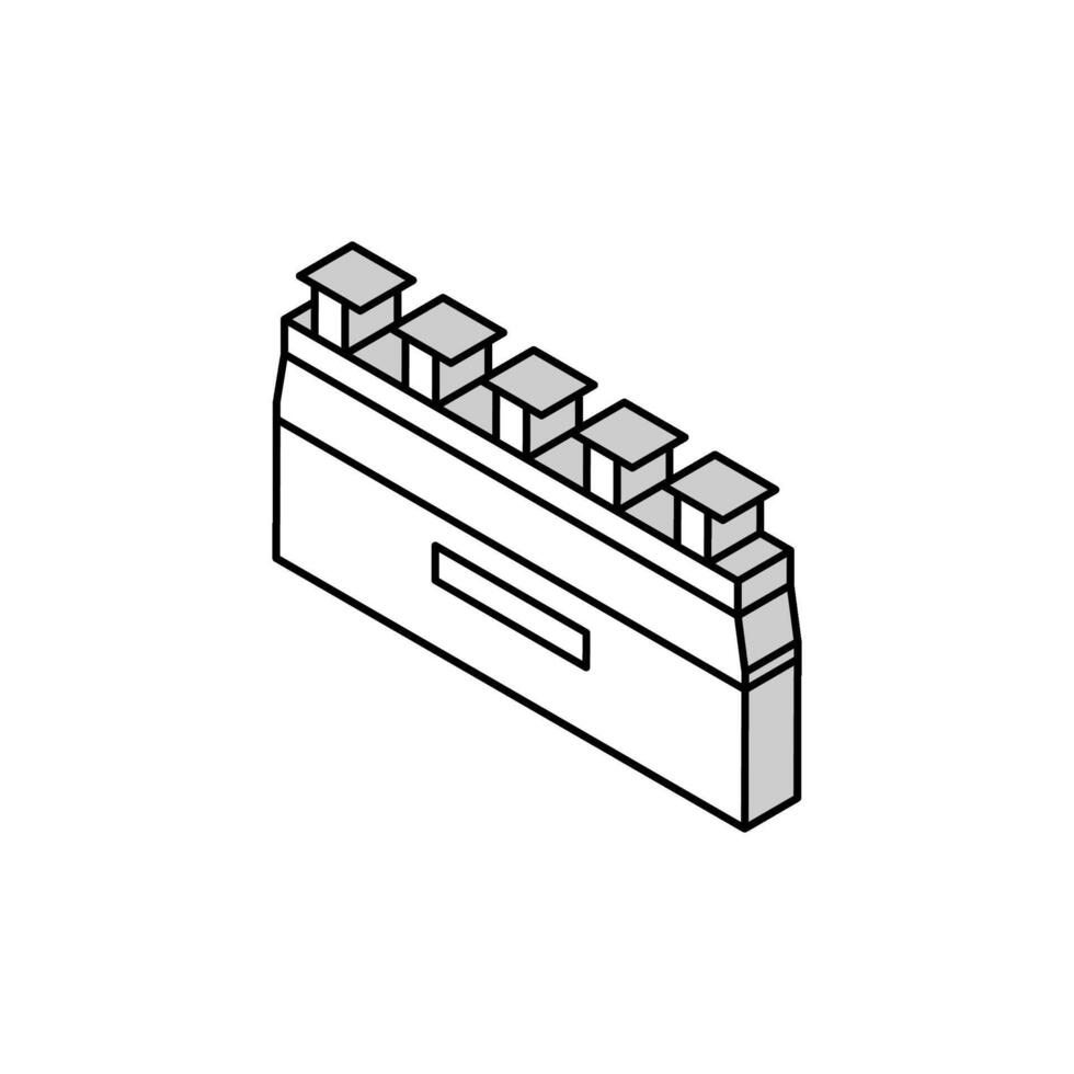sulfide ore processing copper isometric icon vector illustration