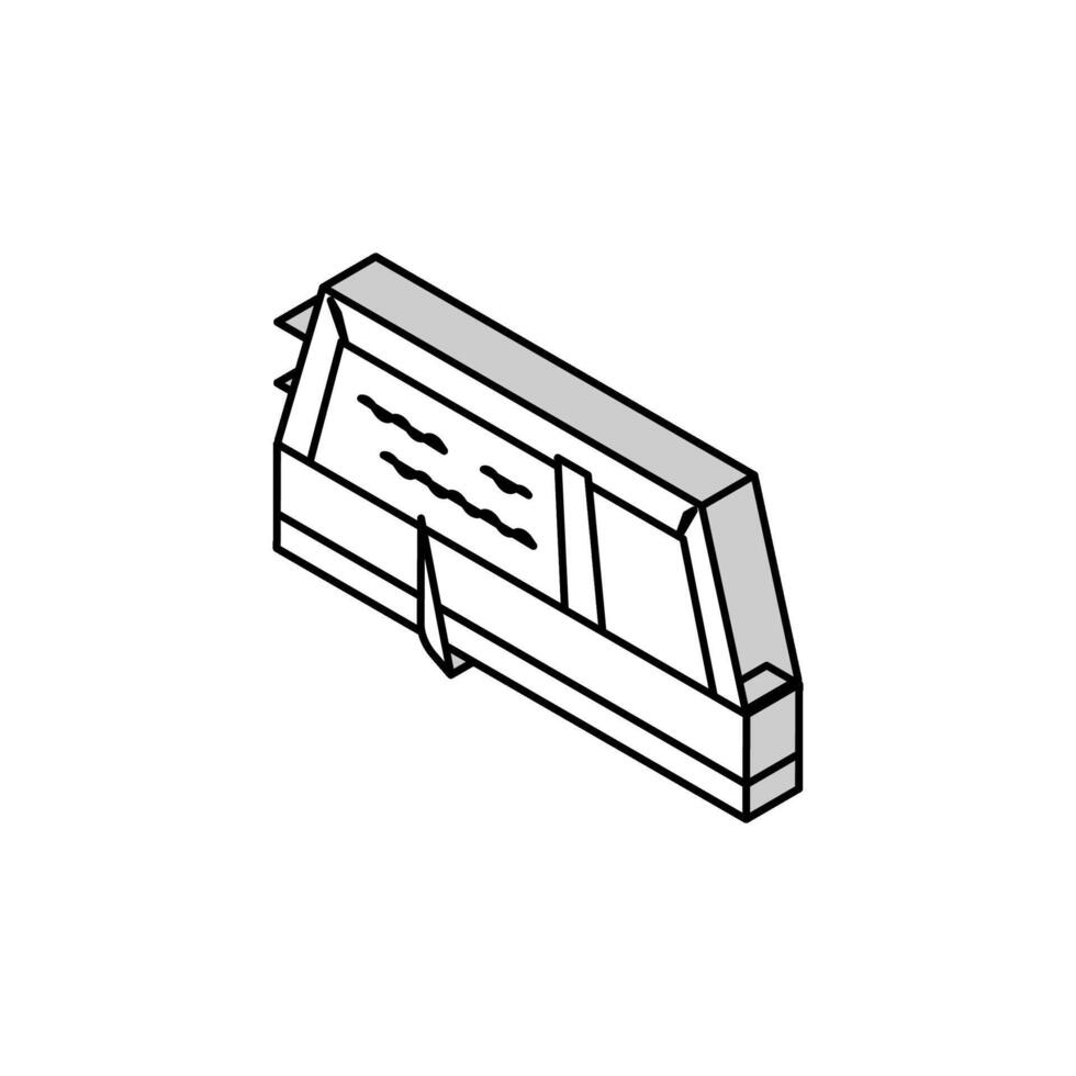 solvent extraction tanks copper isometric icon vector illustration