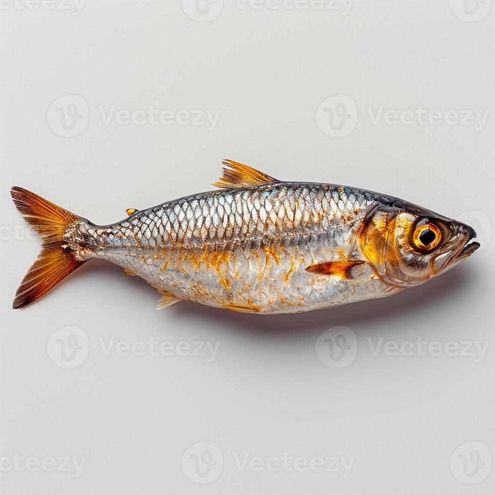 AI generated Herring on a white isolated background - AI generated image photo