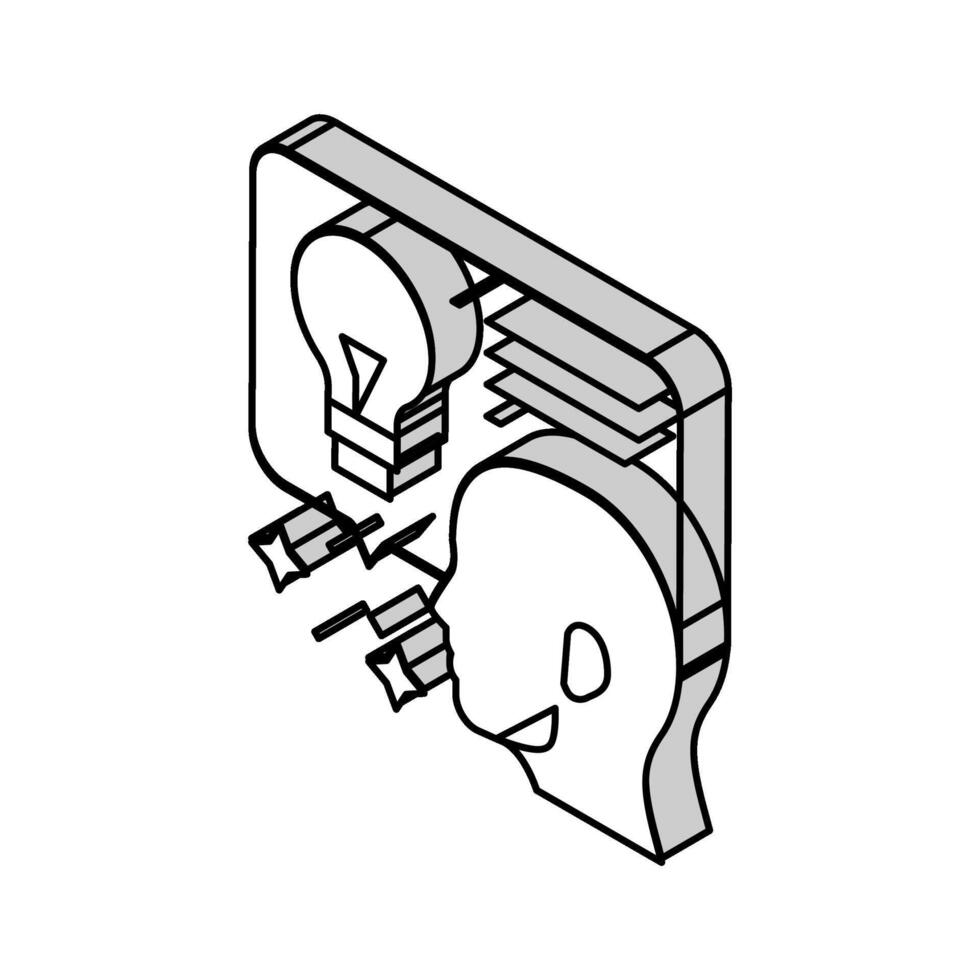 idea customer testimonial isometric icon vector illustration