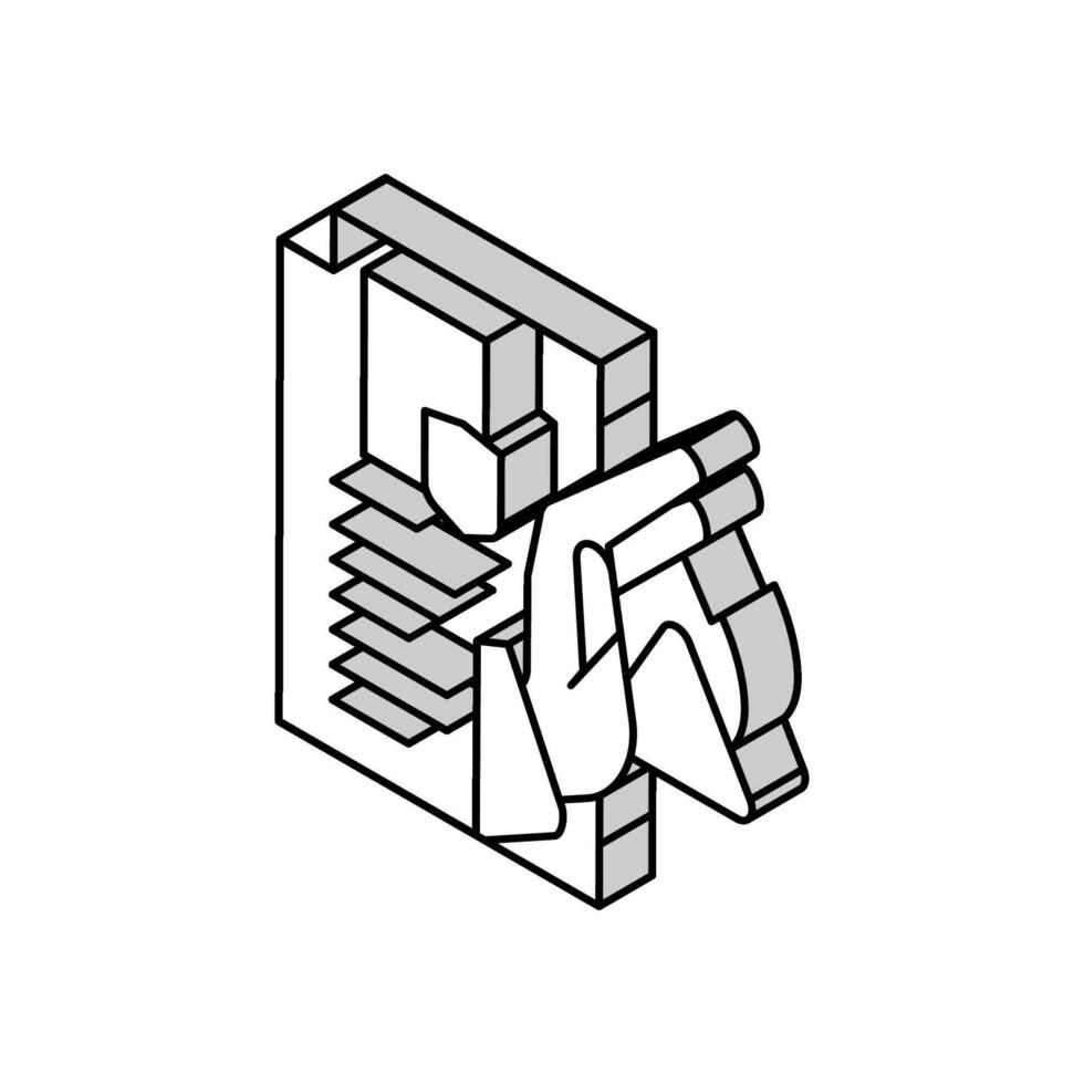 responsive crisis management isometric icon vector illustration
