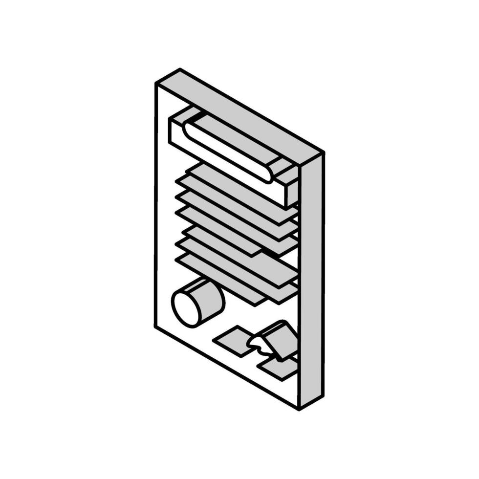 contract paper document isometric icon vector illustration