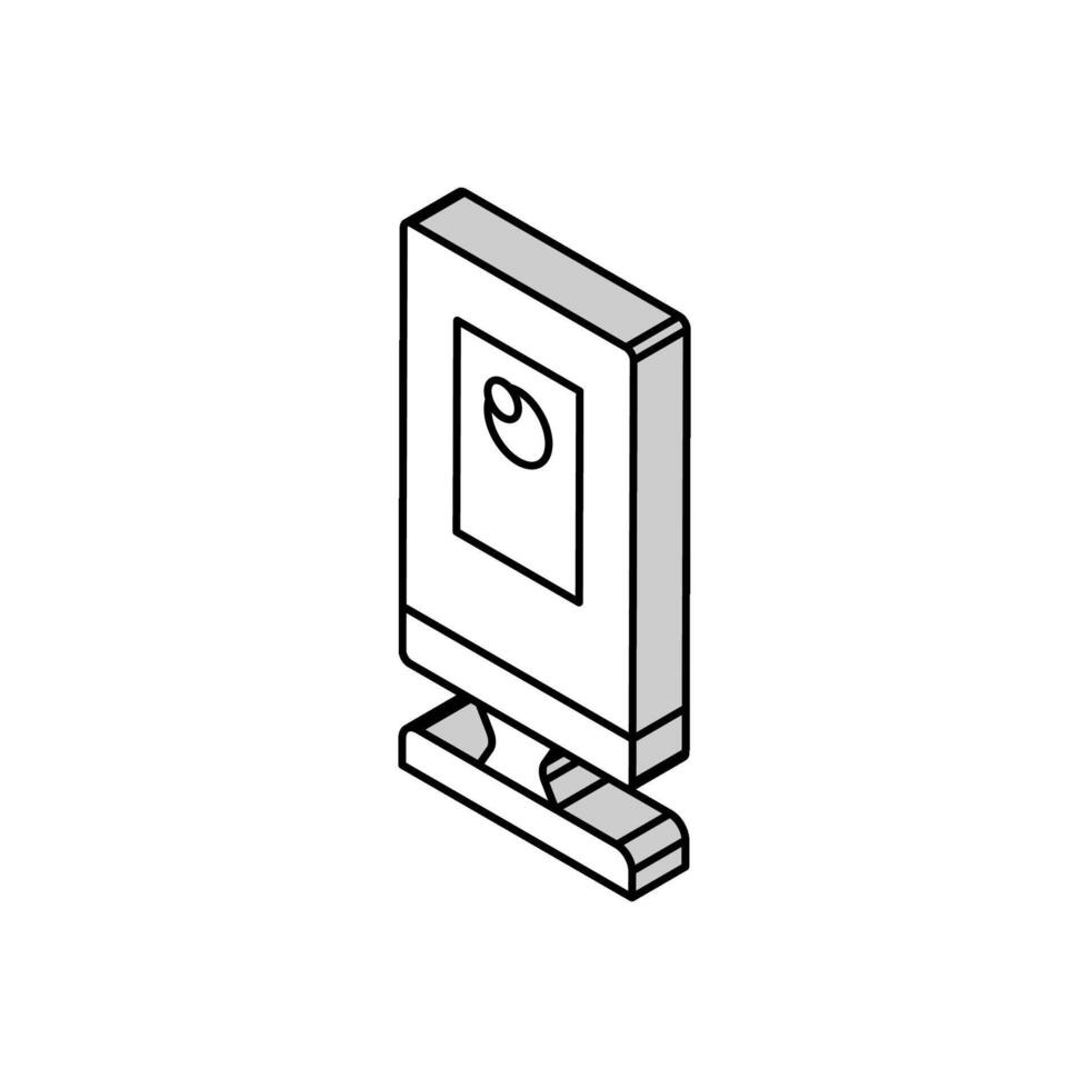 ring security camera garage tool isometric icon vector illustration