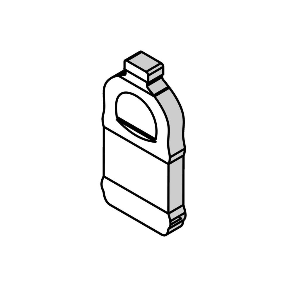 recycle juice plastic bottle isometric icon vector illustration