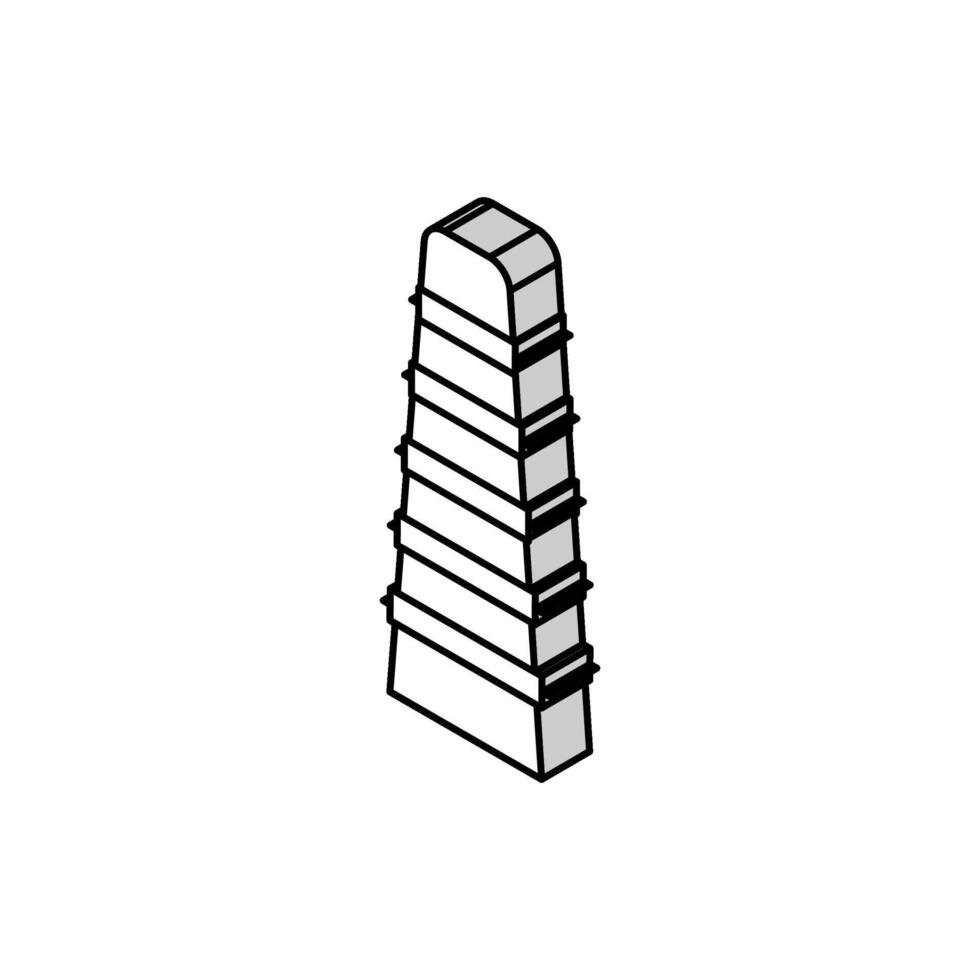 utility ladder garage tool isometric icon vector illustration