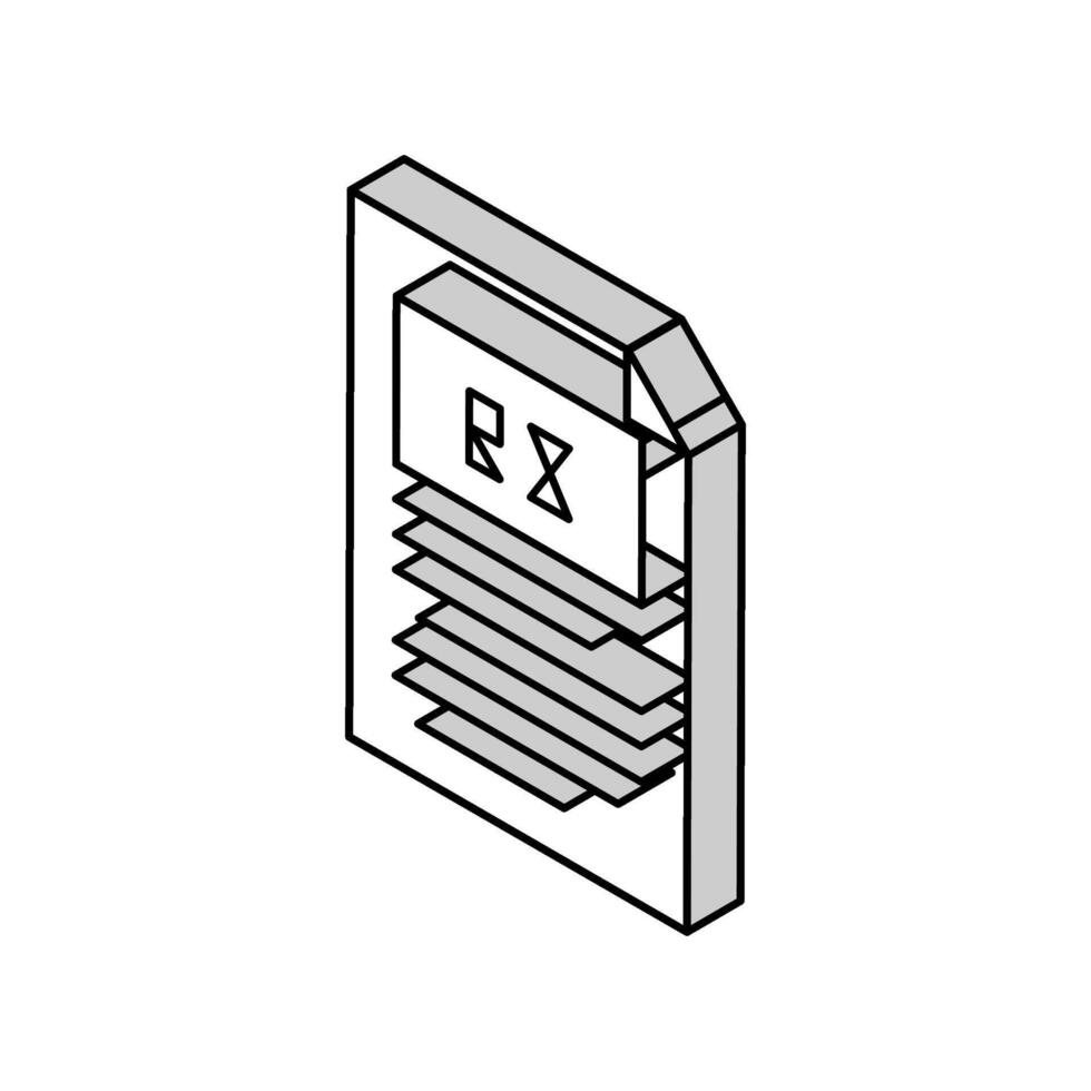 text document file isometric icon vector illustration