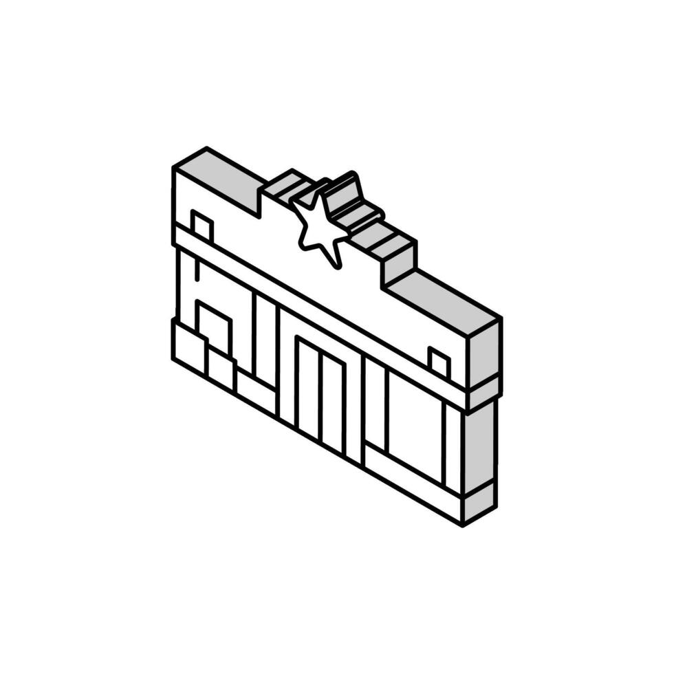 dime store shop isometric icon vector illustration