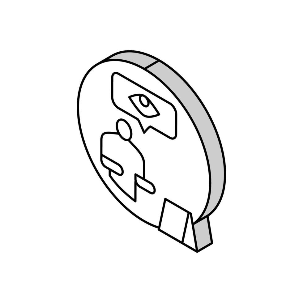 direct evidence crime isometric icon vector illustration