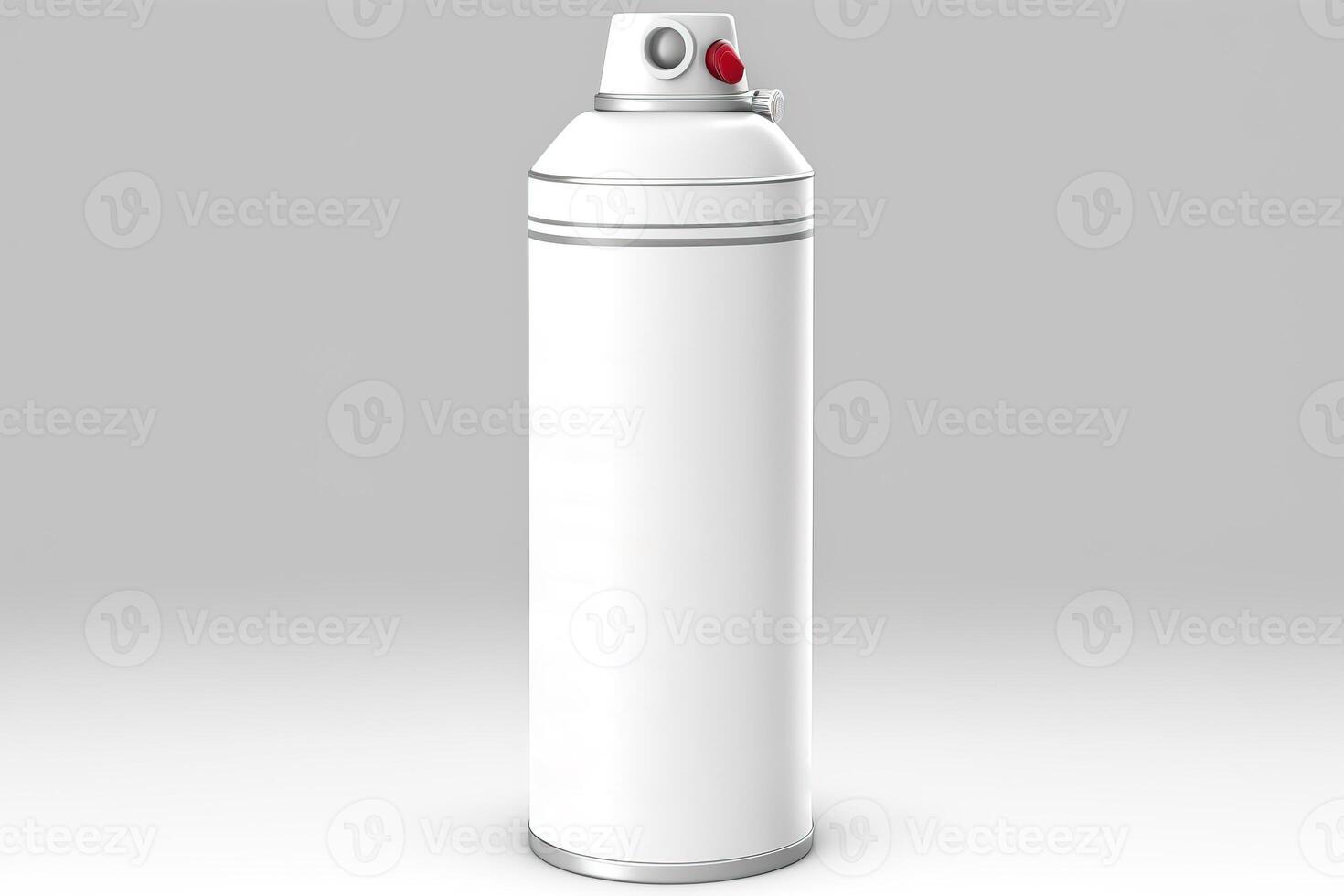 AI generated Spray can mockup with paint. Space for text on a white background. AI generated. photo