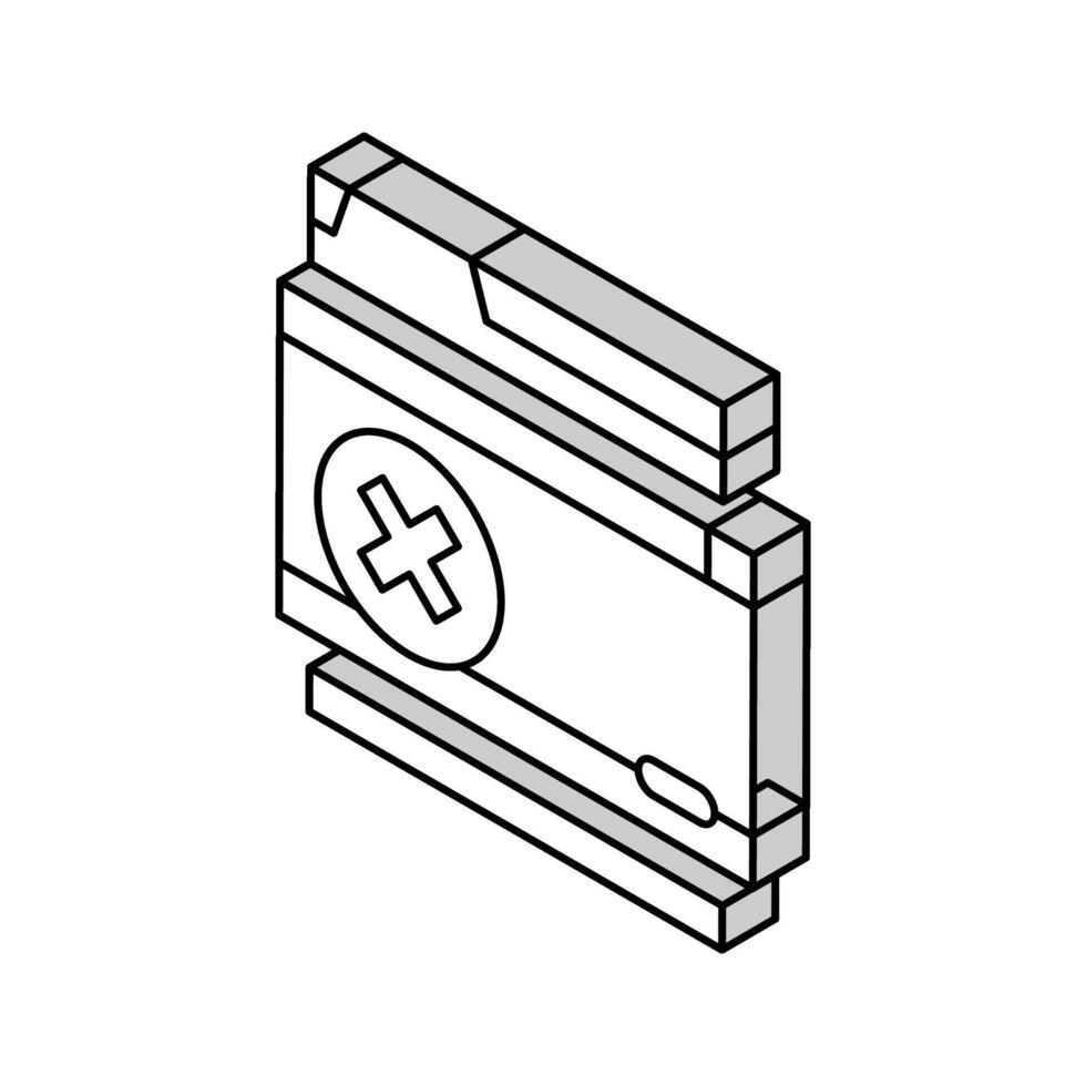 file deny isometric icon vector illustration